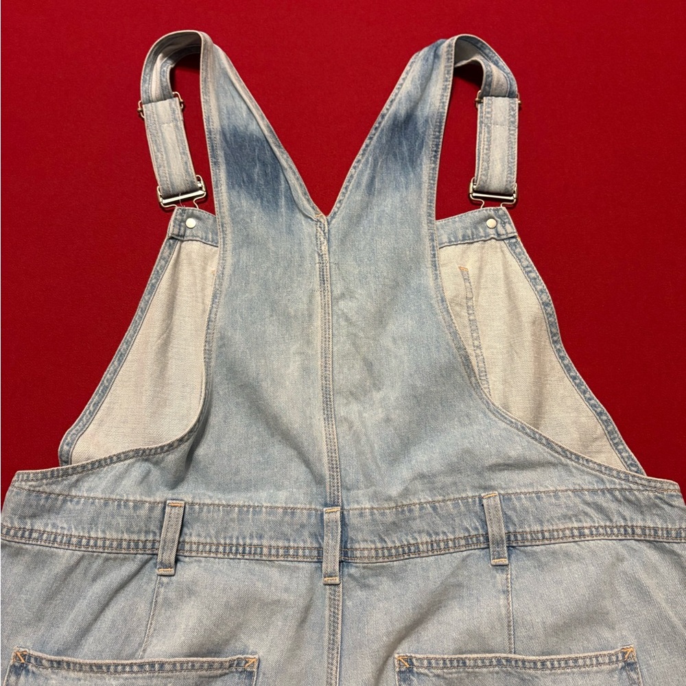 GAP Denim Overall Shorts size XL - Picture 9 of 11